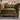 Olive green velvet Chesterfield armchair with deep button tufting and rolled arms in warehouse showroom setting