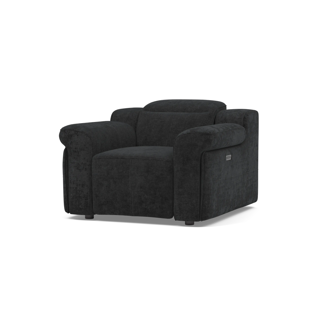 Empire Arm Chair Fabric 1 Seater w/ Power Recliner & Power Headrests