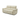 Beige leather three-seater dual power recliner sofa with adjustable headrests and padded armrests on white background