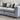 Roxy Night 3 Seater Sofa in soft grey fabric with plush cushions and a modern, stylish design on wooden floor