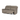 Melina 3 seater taupe top grain leather recliner sofa with padded armrests and adjustable footrest extended