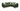 Green Penny 2 Corner 1 Fabric Sofa with striped and solid white cushions on wooden legs