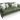 Modern green fabric 3 seater sofa with wooden legs and decorative cushions on white background