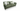 Modern green fabric 3 seater sofa with wooden legs and decorative cushions on white background
