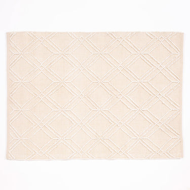 Blenheim 100% Pet Cream Diamond Rug