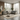 Sorrento grey fabric modular corner recliner sofa in a contemporary open-plan living room with large windows and neutral decor
