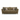 Taeo 3 Seater Fabric Sofa in olive green chenille with scatter cushions, front view