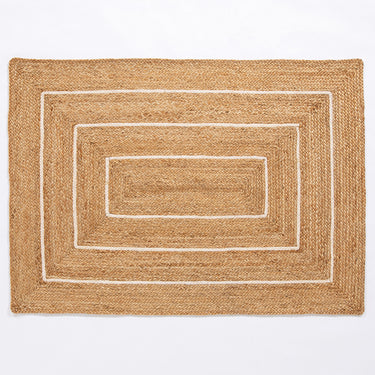 Prestbury Natural Border Handbraided Rug