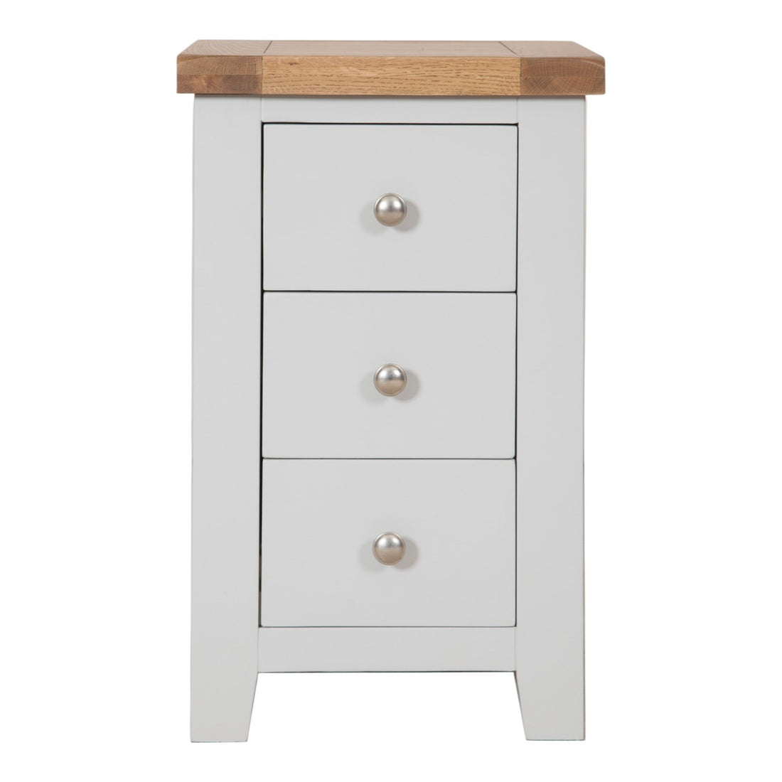 Ashby French Grey 3 Drawer Bedside Cabinet
