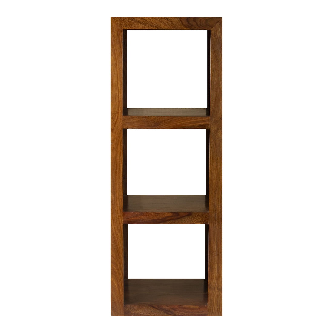 Corbin Sheesham Wood 3 Hole Shelving Bookcase