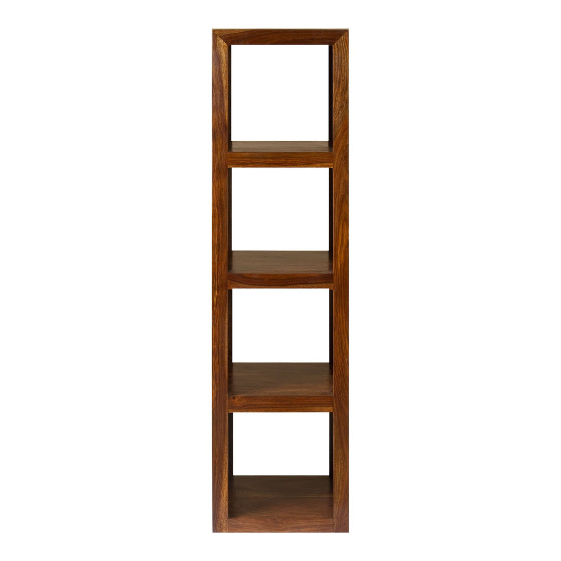 Corbin Sheesham Wood 4 Hole Shelving Bookcase