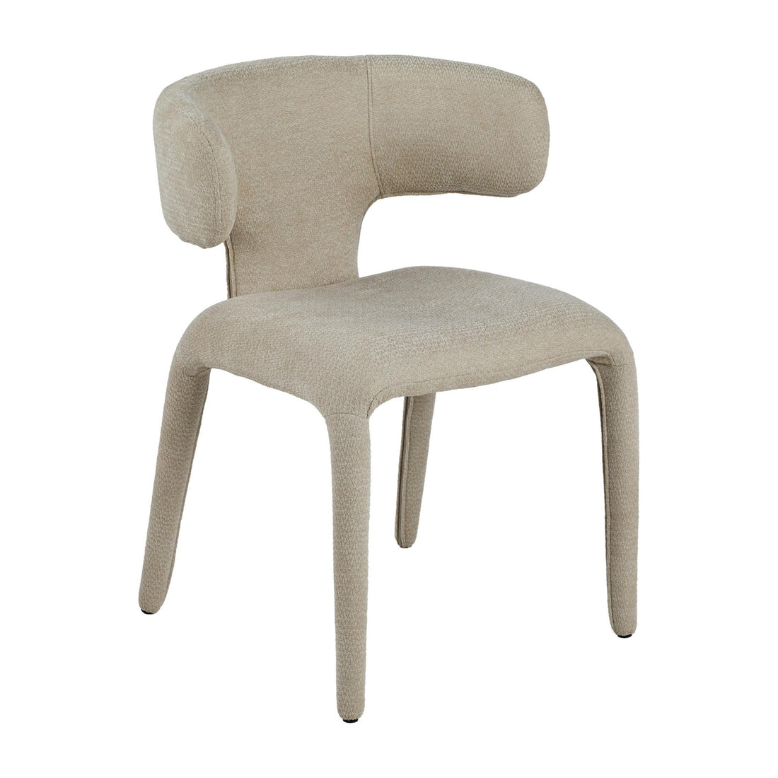 Greta Fabric Dining Chair - Beige – studio view 1