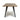 Curved Edge Dining Table Black Legs Discount Brown 1.6m Size