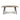 Curved Edge Dining Table Black Legs Discount Brown 1.6m Size