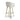 Volero Textured Effect Fabric Bar Stool Gold Legs