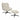 Carson Cream Fabric Lounge Chair & Footstool