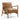 Club Leather Effect Tan Vintage Armchair