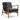 Club Leather Effect Black Vintage Armchair