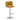 Malmaison Mustard Velvet Brushed Steel Base Bar Stool