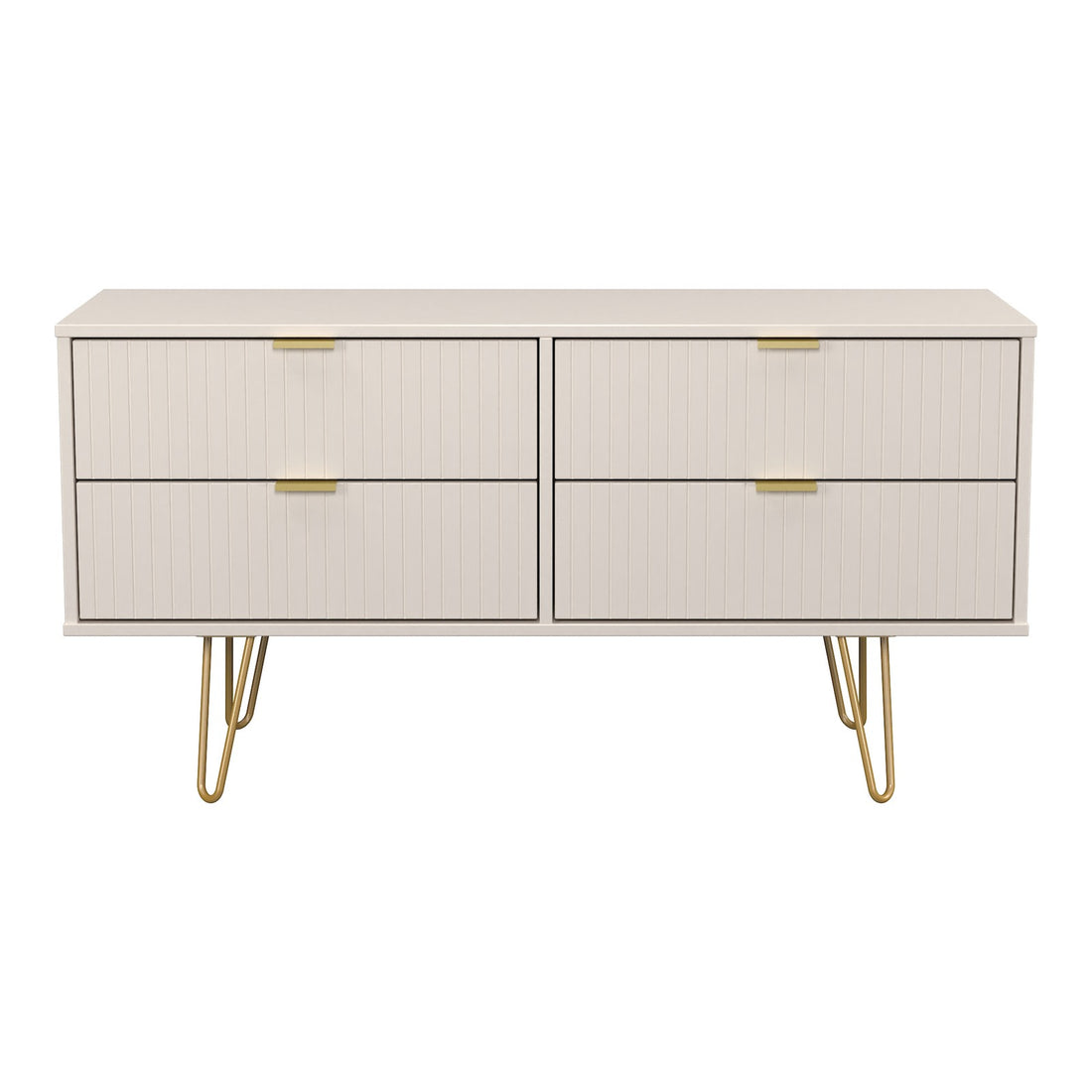 Linear 4 Drawer Bed Box in Kashmir Matt, front view