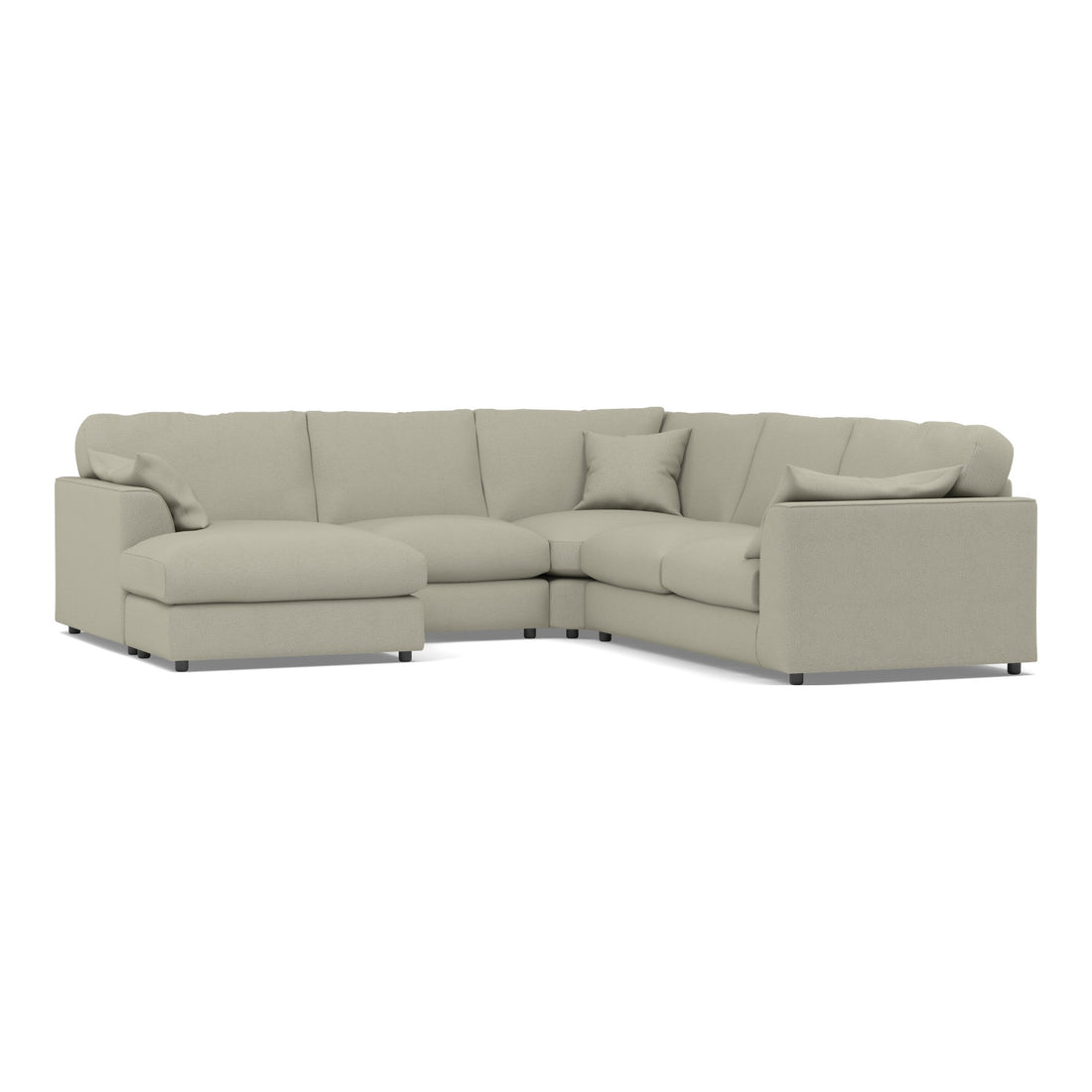 Mae 3 Corner 3 Chaise Fabric Sofa in Willow Dusty