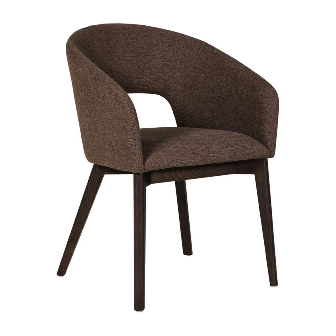Marcello Dining Chair - Brown – angled view