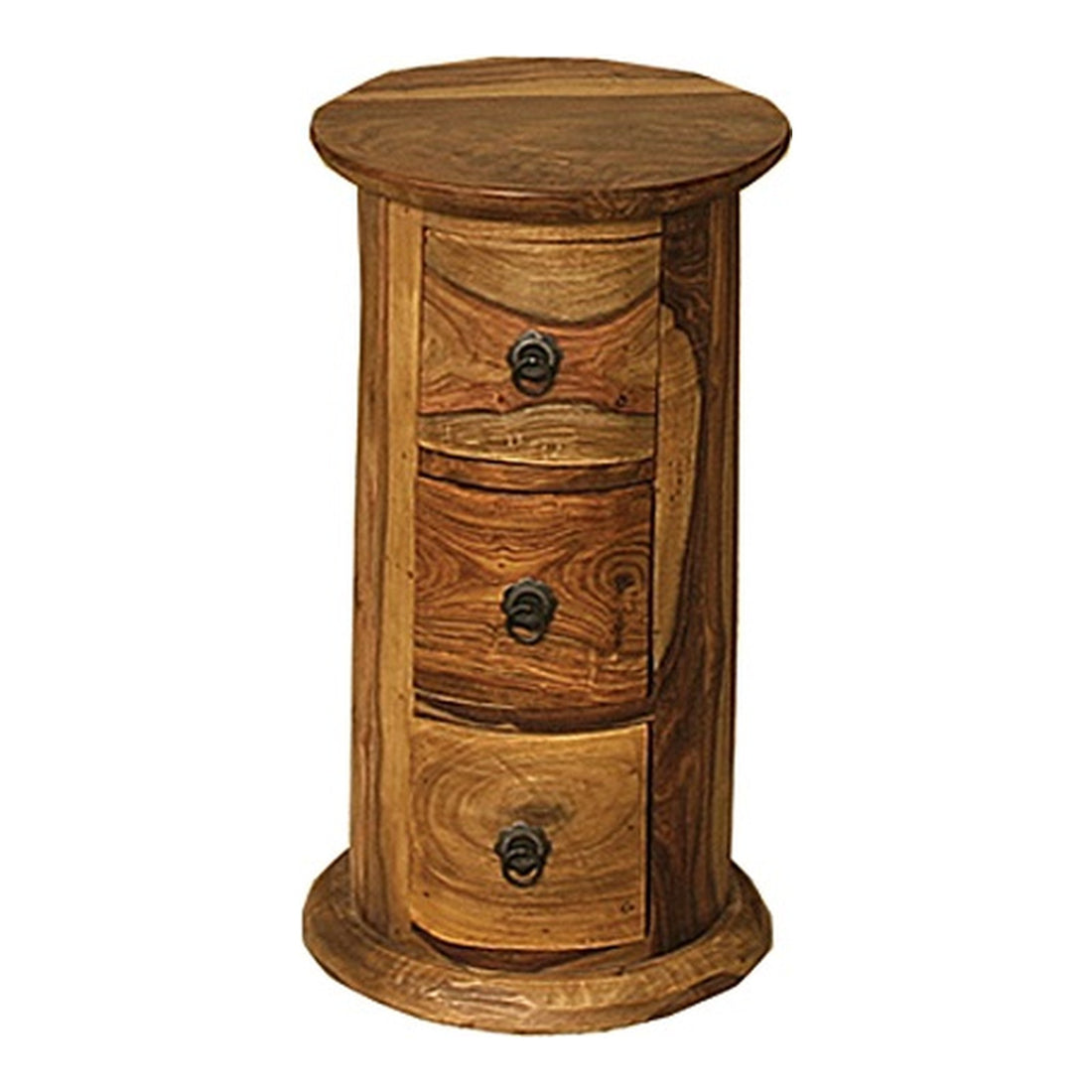 Saffron 3 Drawer Round Chest