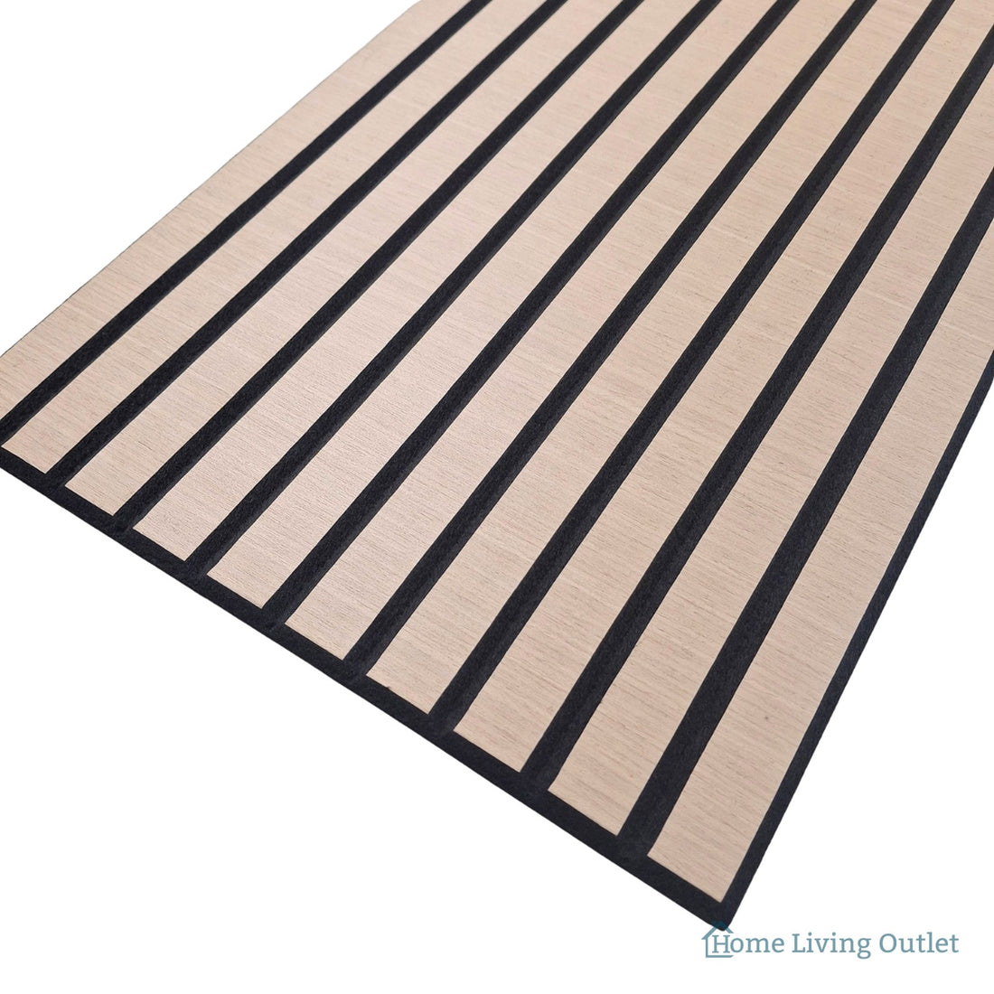 Superlightweight Slatted - Self Adhesive Acoustic Wall Panels - 120cm x 30cm (4 Pack) – Premium Oak