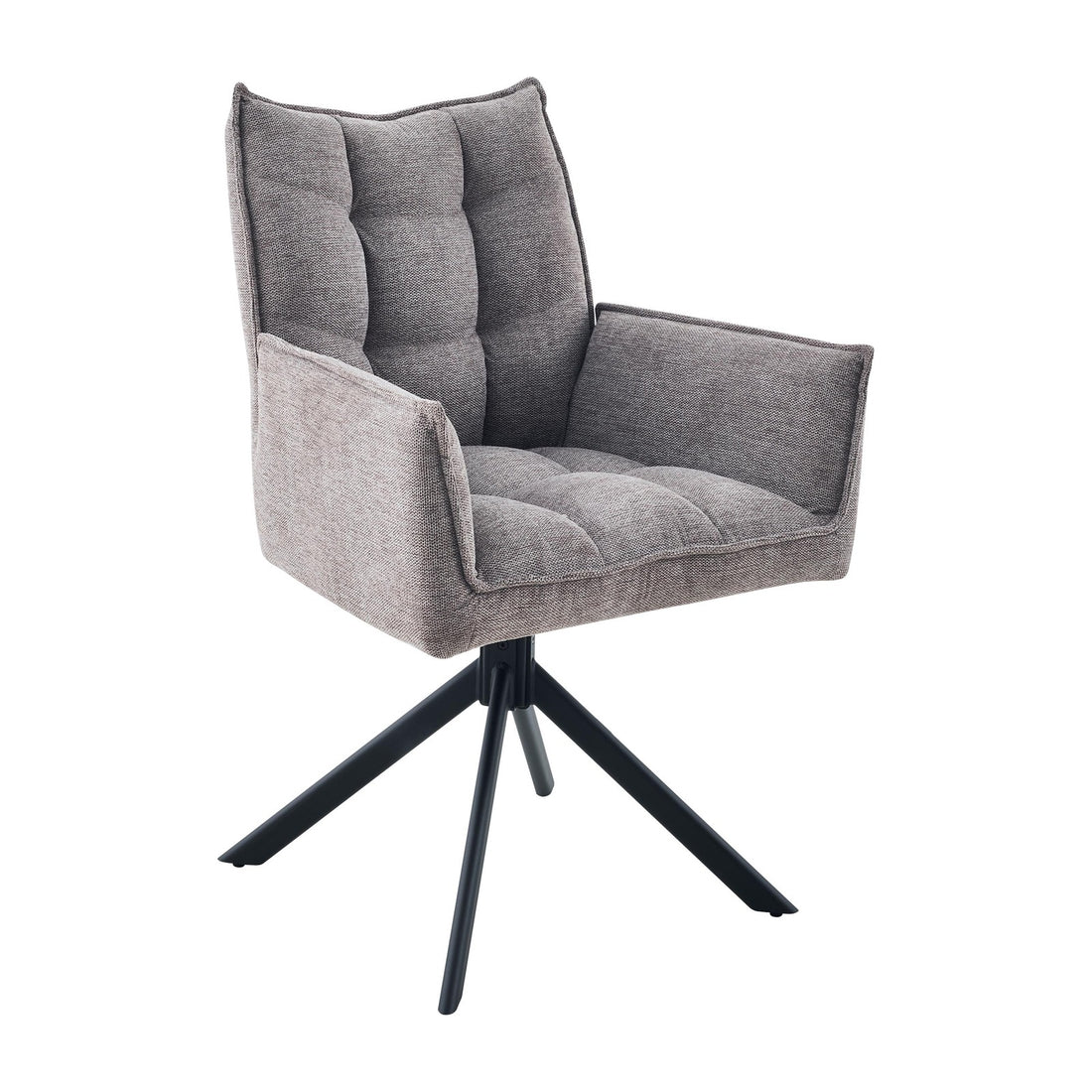 Vance Tweed Dining Chair - Mocha – studio view 1