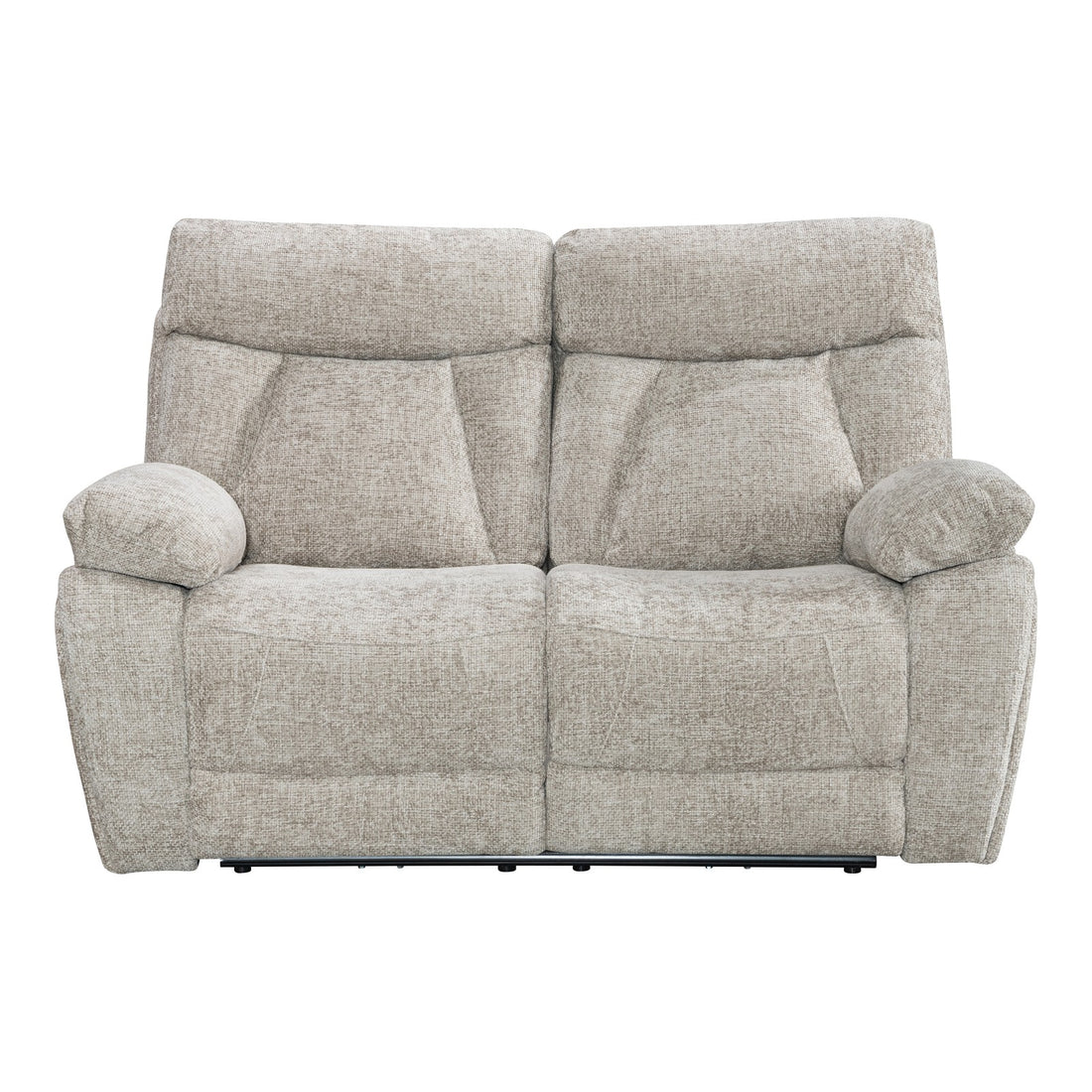 Verona 2 Seater Fabric Power Recliner Sofa in Biscuit