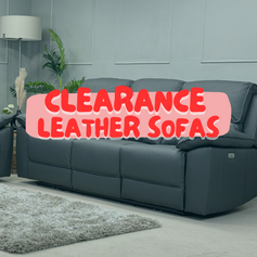 Clearance Leather Sofas & Chairs
