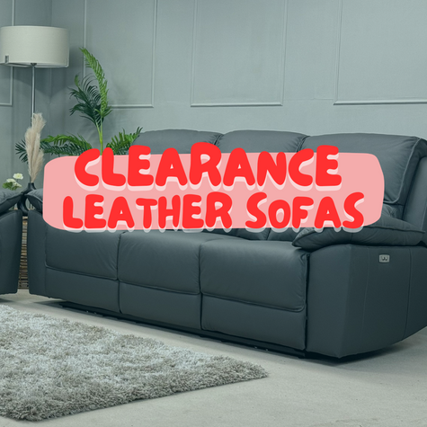 Clearance Leather Sofas & Chairs