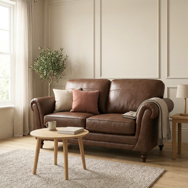 Harris 4 Seater Leather Sofa