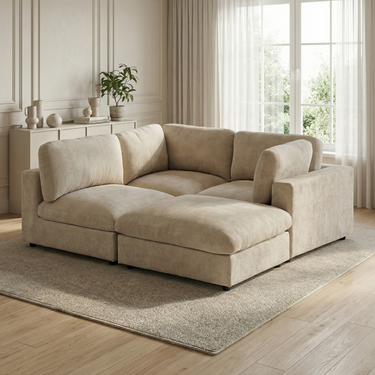 Tribecca Modular Chaise Footstool Sofa