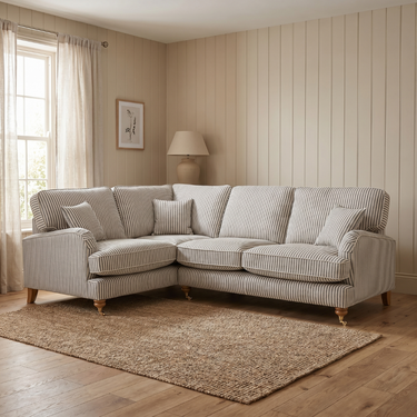 Bella 1 Corner 2 Seater Fabric Traditional Cottage Style Sofa