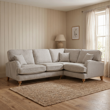 Bella 2 Corner 1 Seater Fabric Traditional Cottage Style Sofa