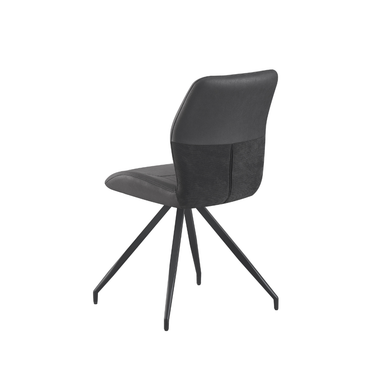 Selina Dining Chair Charcoal Swivel Base