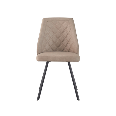 Juniper Leather Effect Taupe Dining Chair