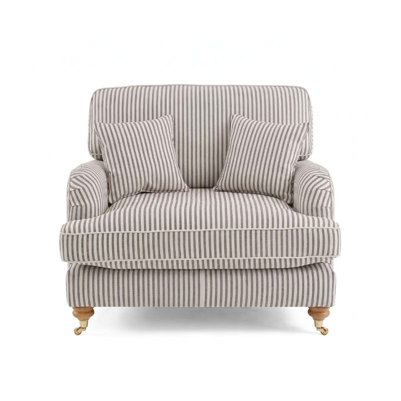 Bella Loveseat Arm Chair Fabric Traditional Cottage Style