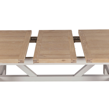 Henley Refectory Wooden Dining Table 190 -235cm Extending - Taupe