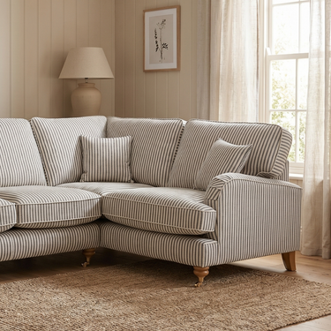 Bella 1 Corner 2 Seater Fabric Traditional Cottage Style Sofa