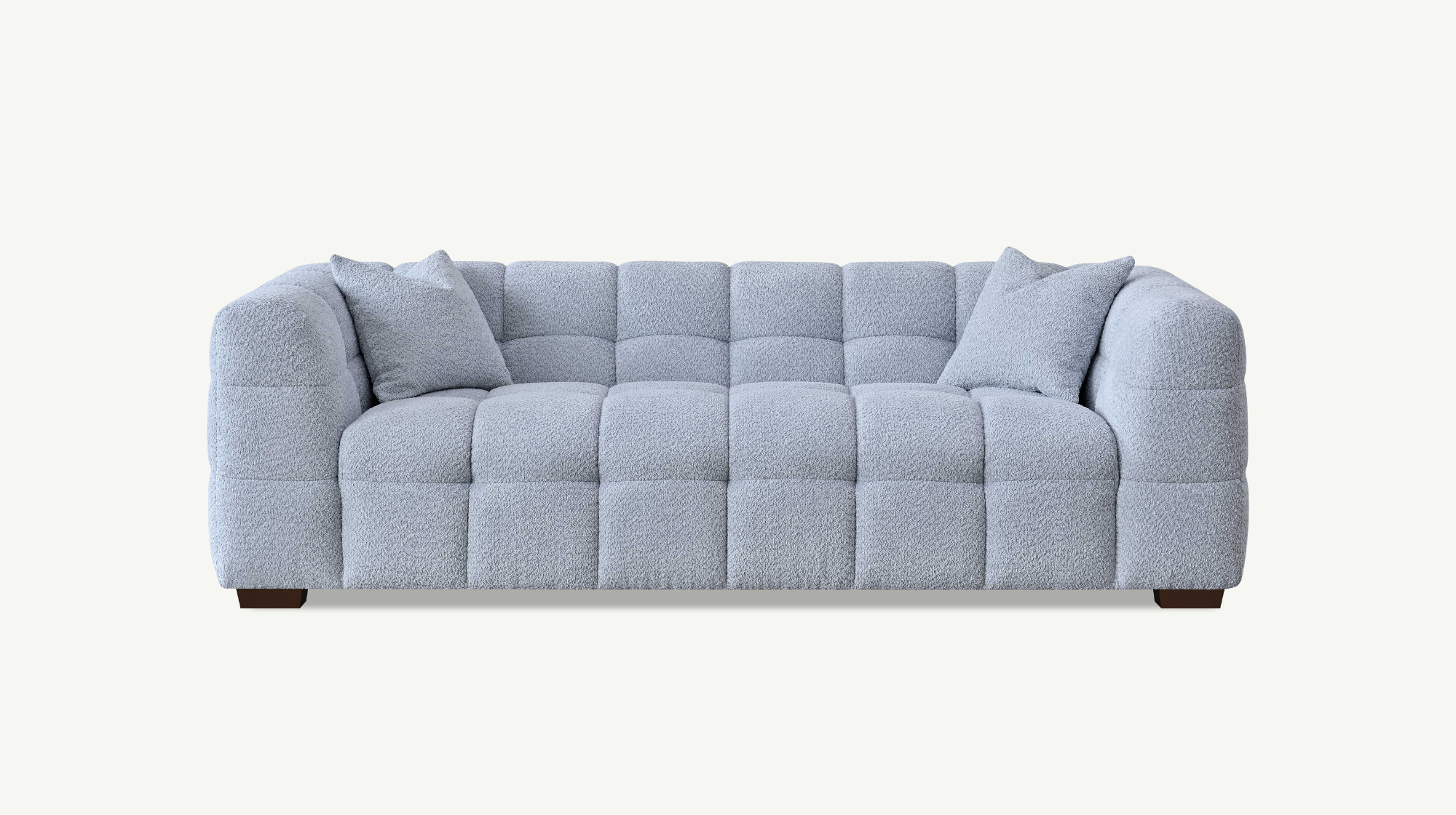 Harlem 3 Seater Sofa in Pearl Boucle Fabric