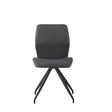 Selina Dining Chair Charcoal Swivel Base