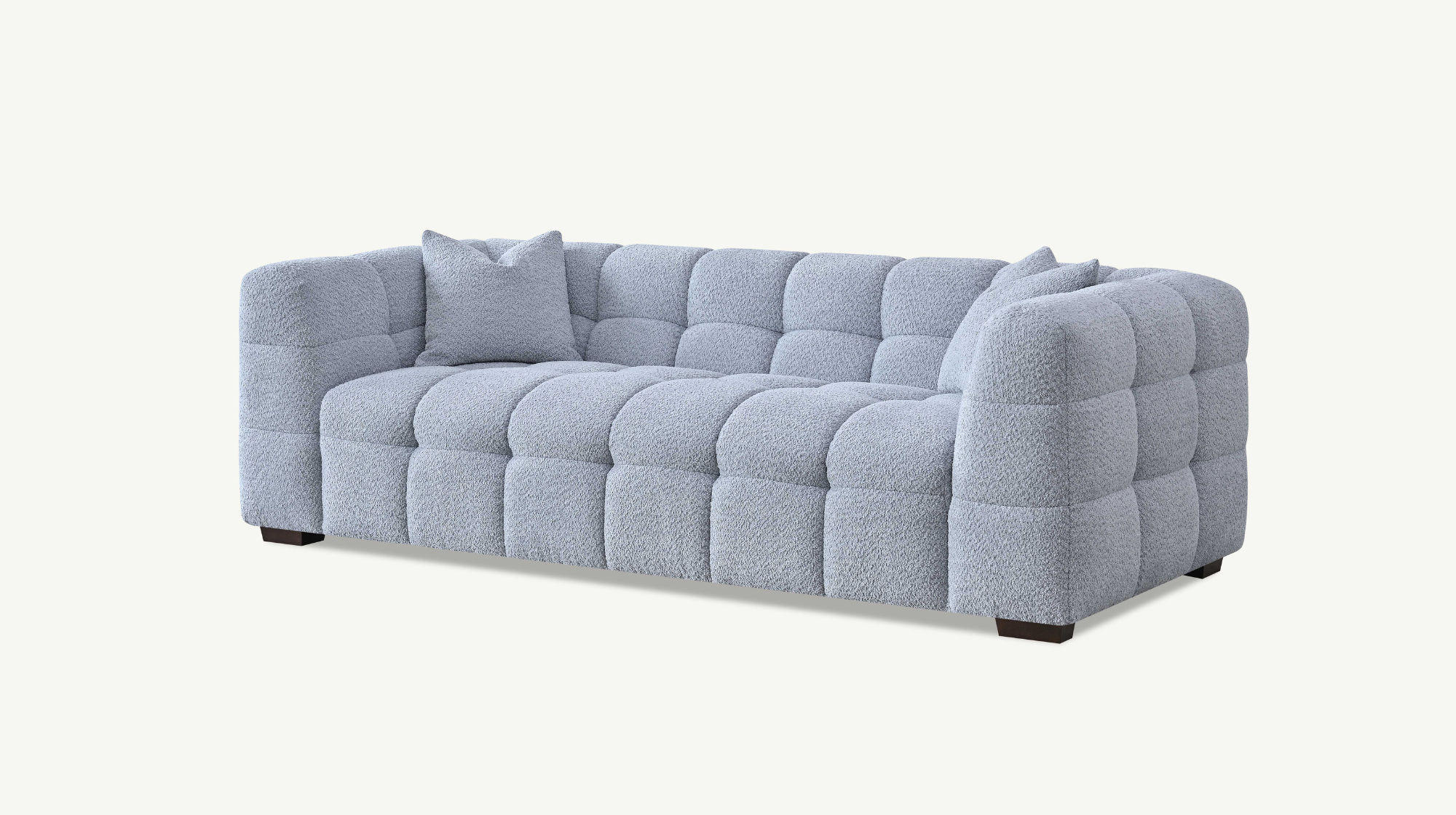 Harlem 3 Seater Sofa in Pearl Boucle Fabric