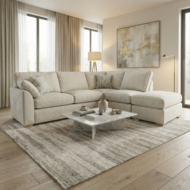 Molly 2 Corner 1 Open Ended Footstool Fabric Sofa