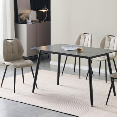 Alarna Dining Chair Taupe PU