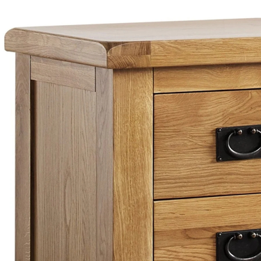Brenner 3 Drawer Oak Wood Bedside