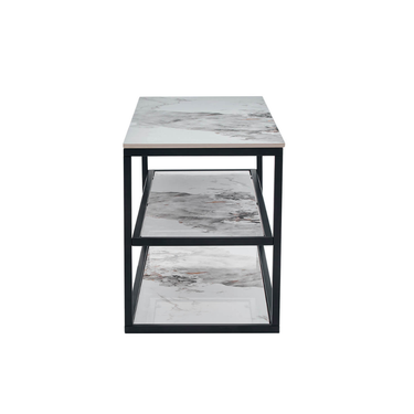 Monaco TV Unit 100cm - White Sintered Stone