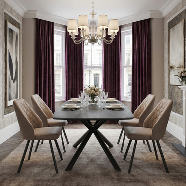 Juniper Leather Effect Taupe Dining Chair