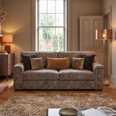 Duke Loveseat Fabric Arm Chair